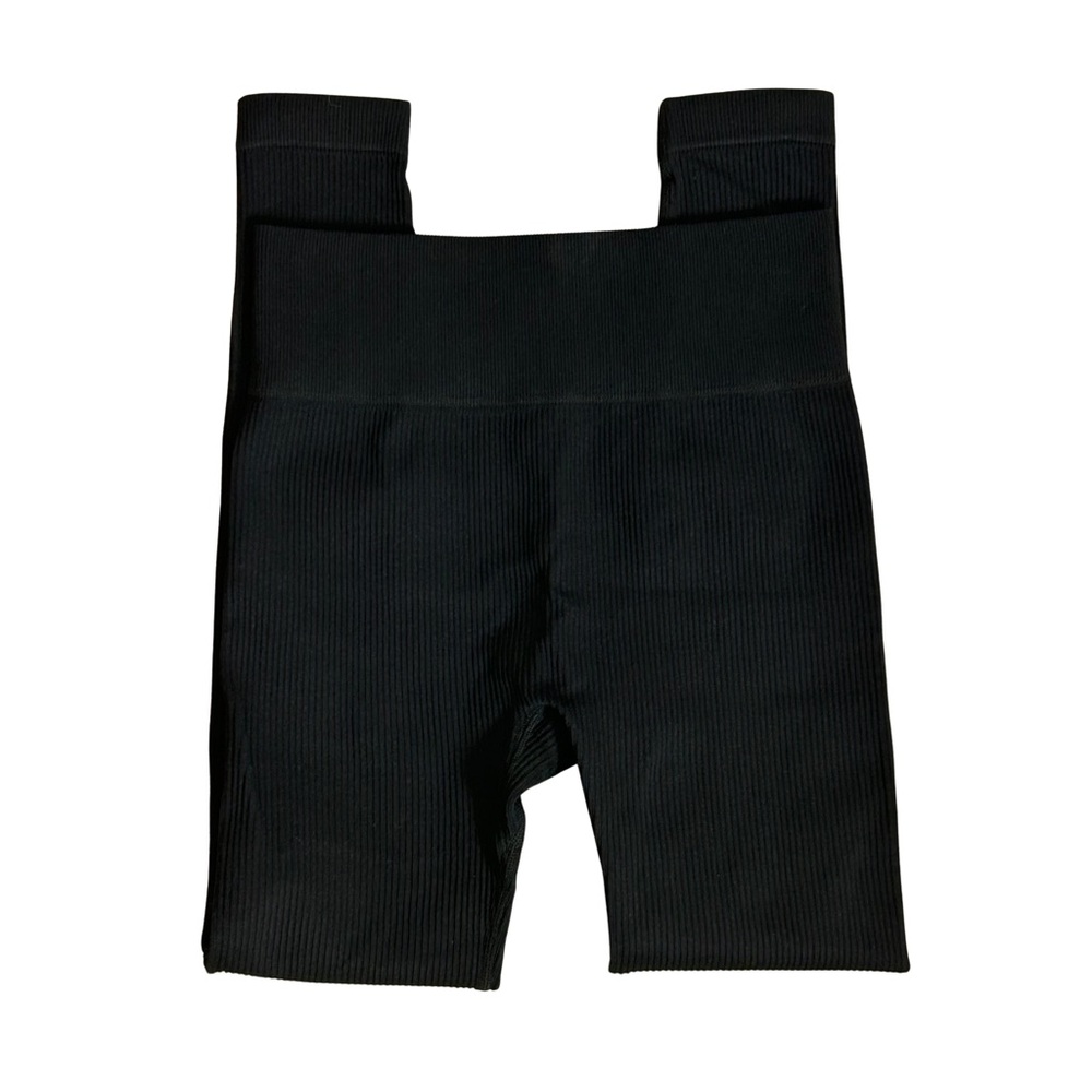 Amazon Black Ribbed Leggings